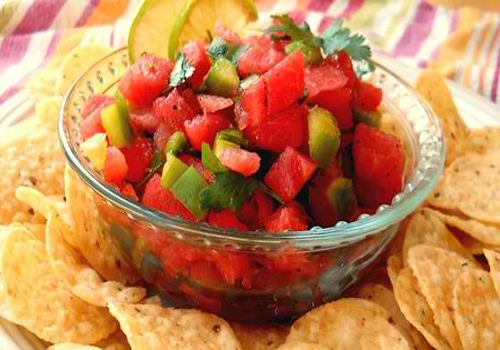 Watermelon Fire and Ice Salsa