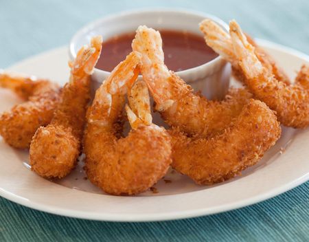 Crispy Coconut Shrimp with Sweet Red Chili Sauce