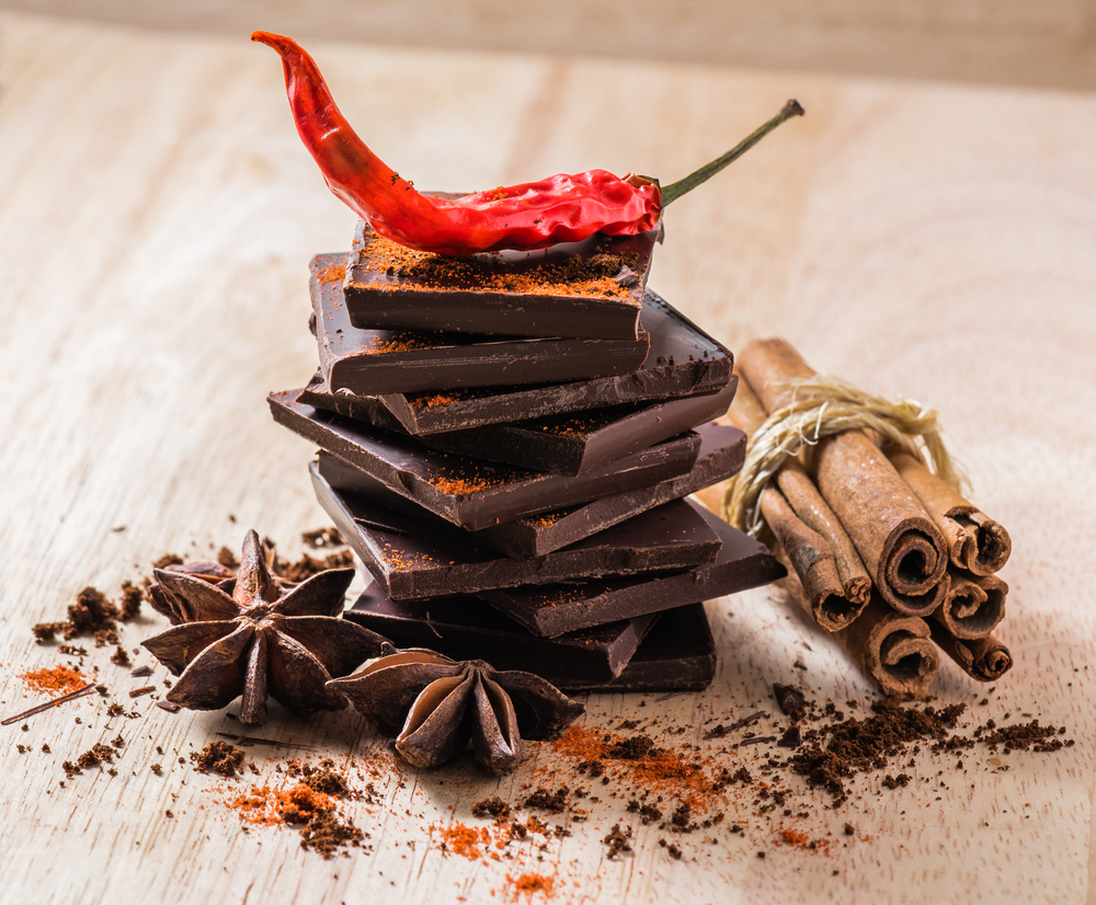 Cayenne Pepper with Chocolate and Cinnanmon