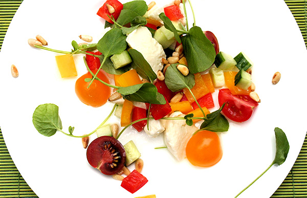 Tomato, Watercress and Mozzarella Salad