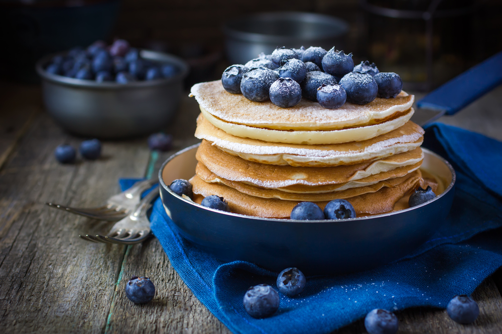Blueberry Blue Pancakes