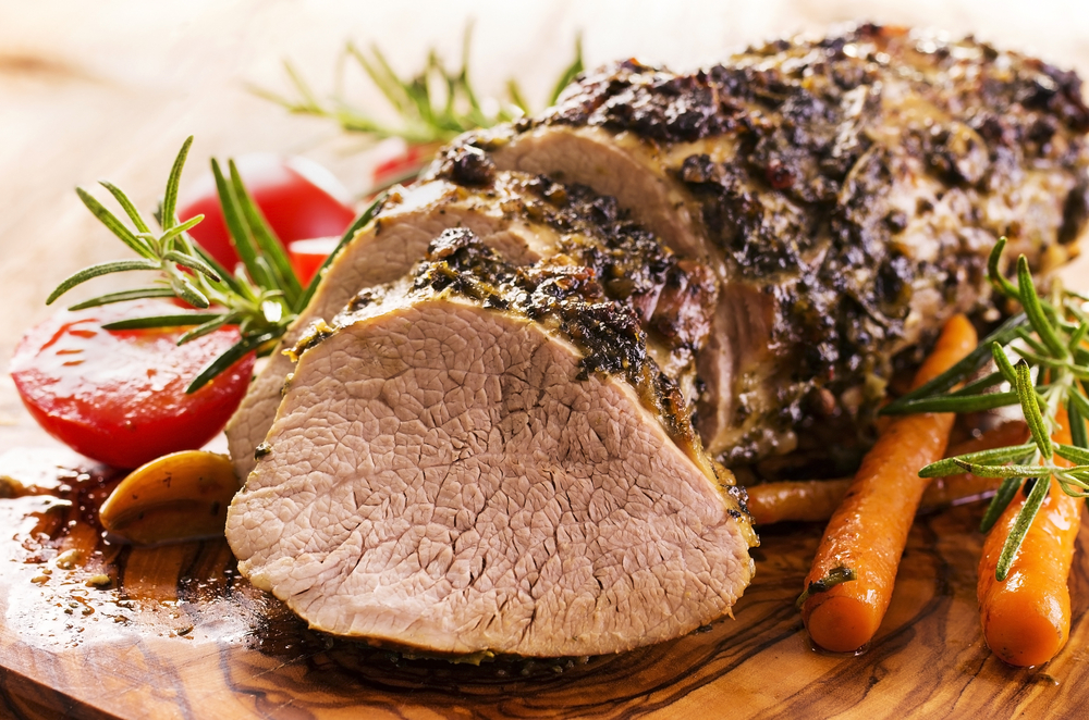 veal roast with vegetables
