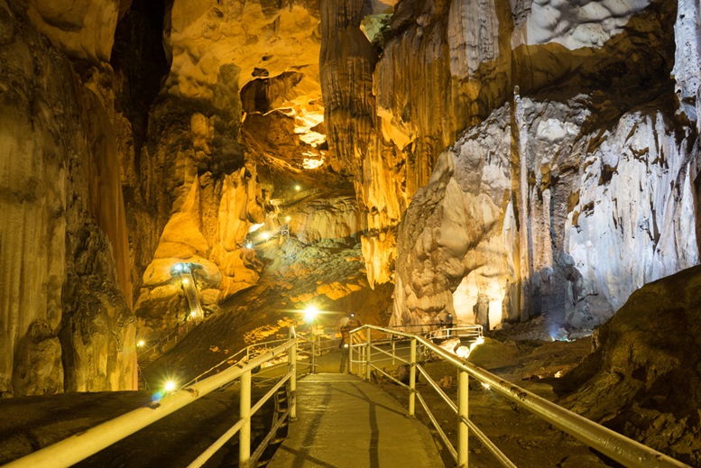 Colorful Cave in Gua Tempurung, Perak, Malaysia.