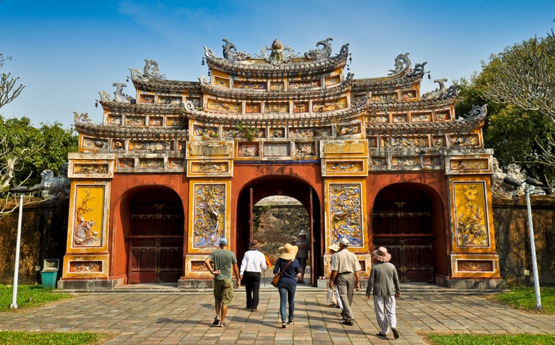 Hien Lam Pavilion Gate, The Citadel - Hue, Vietnam.