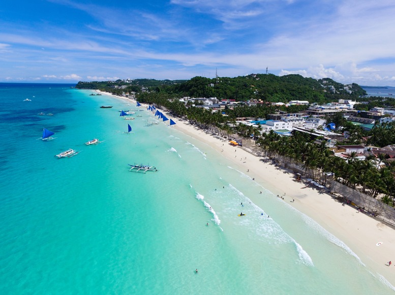 Aerial view of Boracay