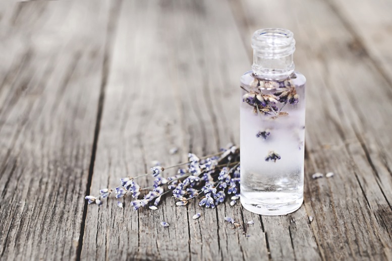 Lavender Flowers and Essential Oil